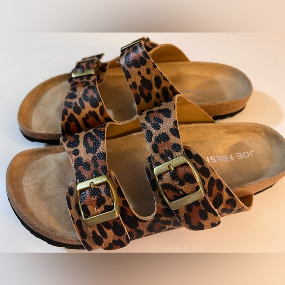 Ladies Joe Fresh cheetah sandals Size 8. Brand New Never Used - Picture 3 of 6